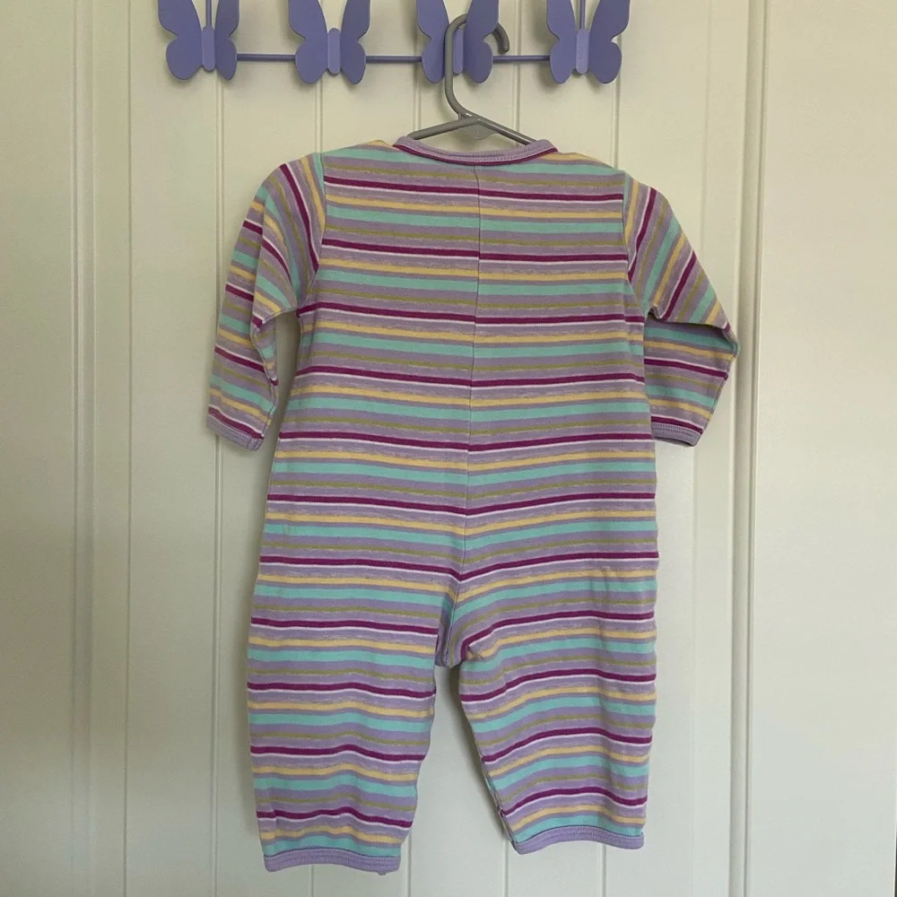 Vintage Miniwear baby‎ girl’s striped onesie — 12 months - Picture 4 of 6